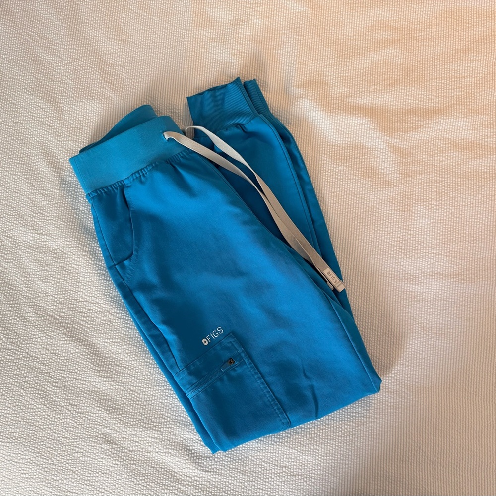Figs extreme Blue high waisted zamora jogger